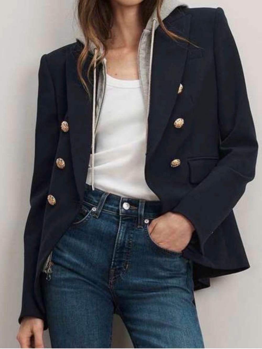 Veronica Beard Miller Dickey Jacket in Navy 10